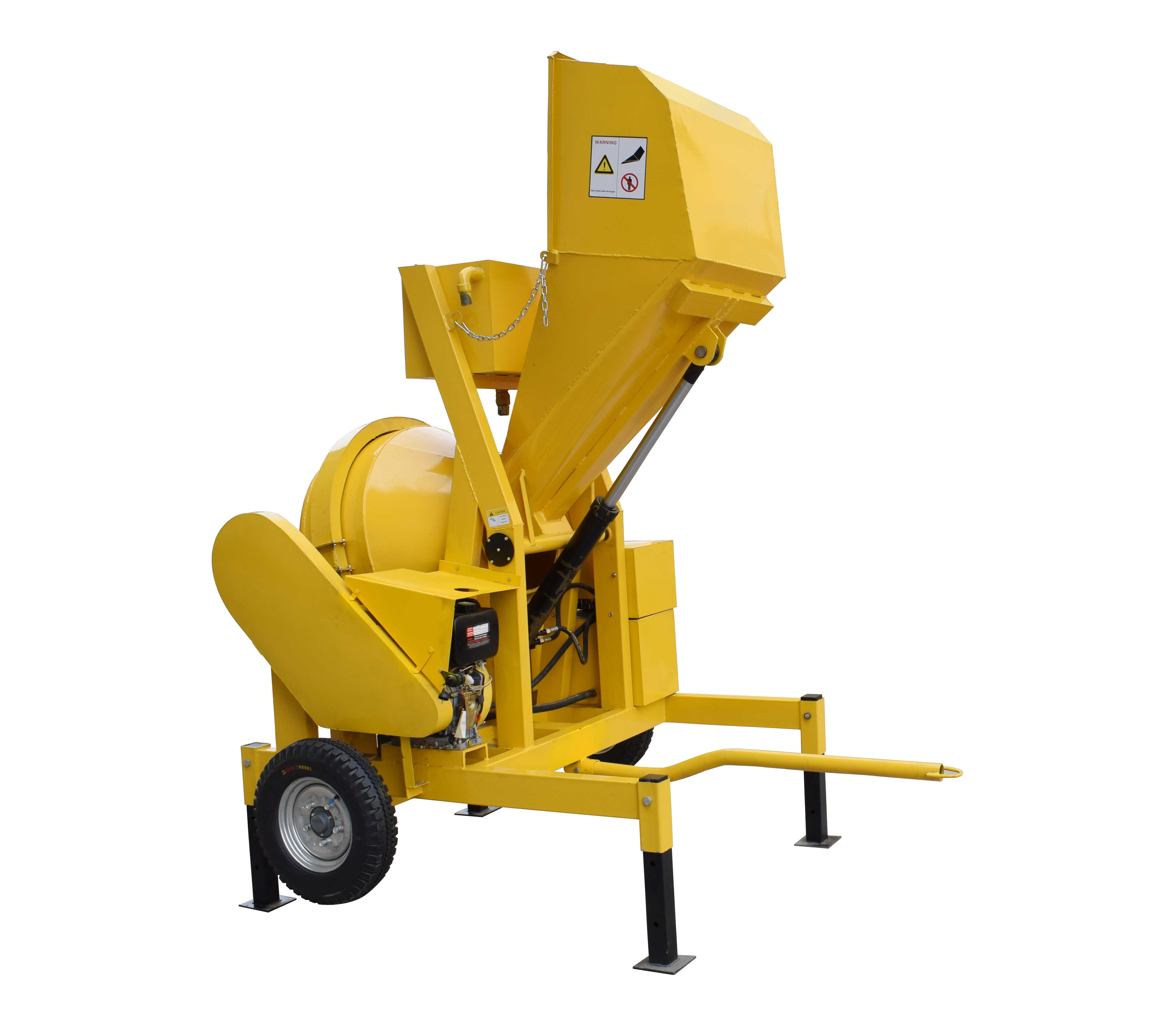 Italy type 1:1 Concrete Mixer machine Betoniera with Hydraulic Tipping Hopper China manufacture