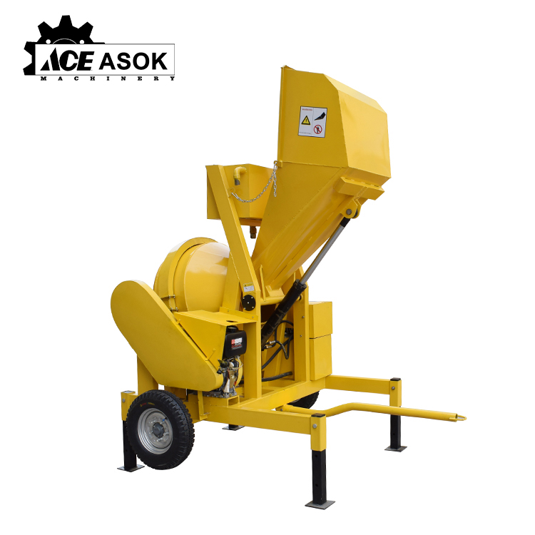 Concrete mixer with hopper china manufacture hot sales