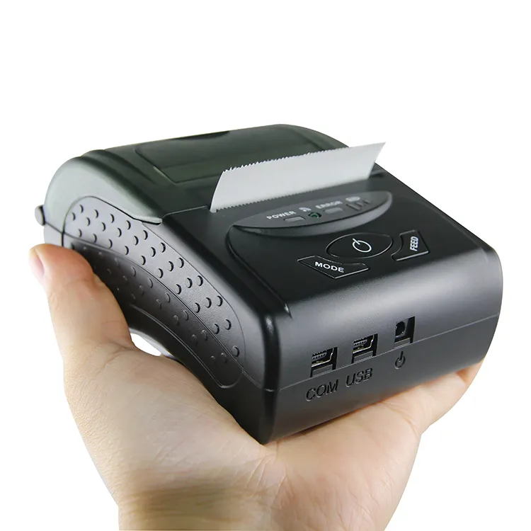 CARAVPOS - Interface USB noir et blanc portable Mini imprimante thermique  sans fil mobile Imprimante Pos