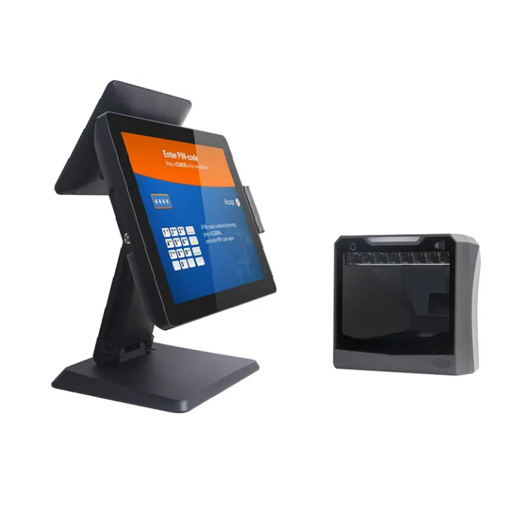 CARAVPOS - 15 pouces Aluminium Touch POS Machine Single Touch POS Noir Tout  en un AIO-1588