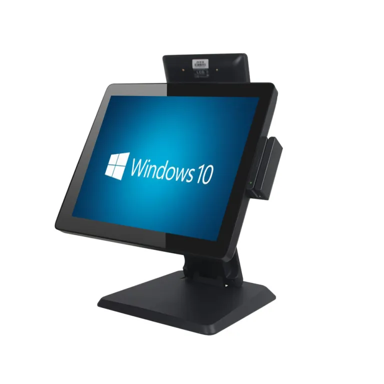 CARAVPOS - 15 pouces Aluminium Touch POS Machine Single Touch POS Noir Tout  en un AIO-1588