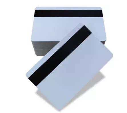 White Blank Plastic Cards with Magnetic Stripe