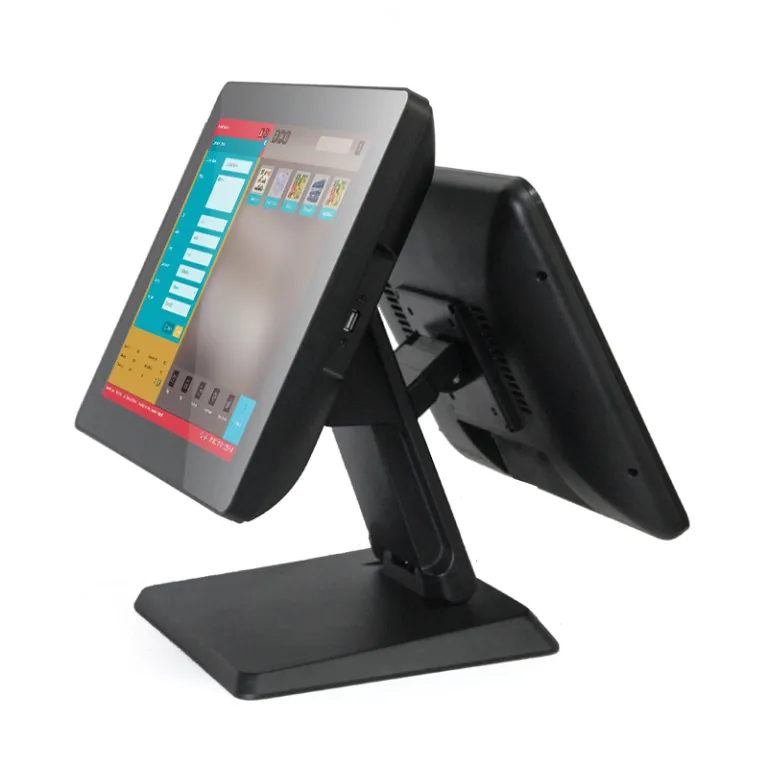 CARAVPOS - 15 pouces Aluminium Touch POS Machine Single Touch POS Noir Tout  en un AIO-1588