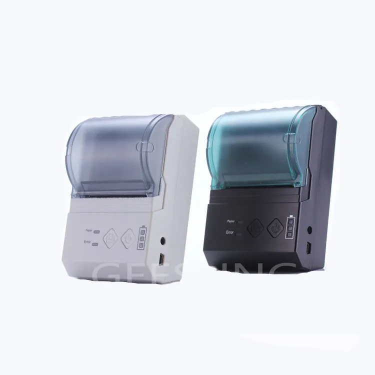 Mini impresora térmica Bluetooth, impresora portátil inalámbrica de  recibos, con puerto de carga USB y papel de impresora térmica, para  Android, iOS y