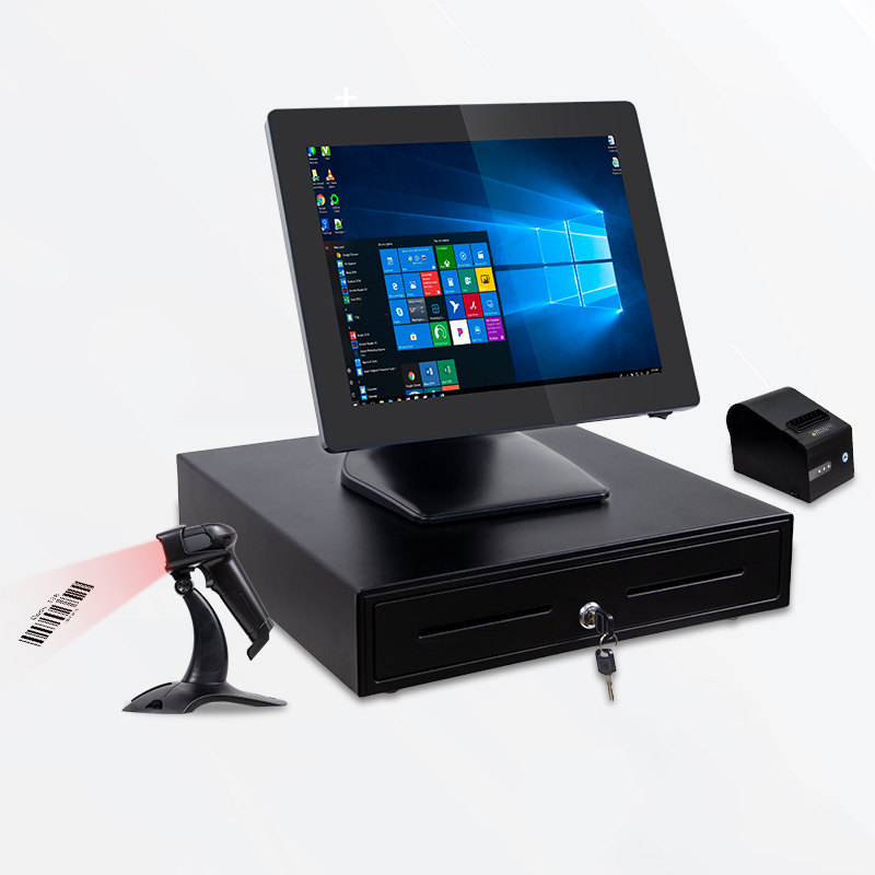CARAVPOS - Caixa registradora de 15 polegadas, loja de varejo, terminal com tela sensível ao toque, impressora, máquina de pagamento, restaurante, tudo em um, sistemas pos, mais terminal POS