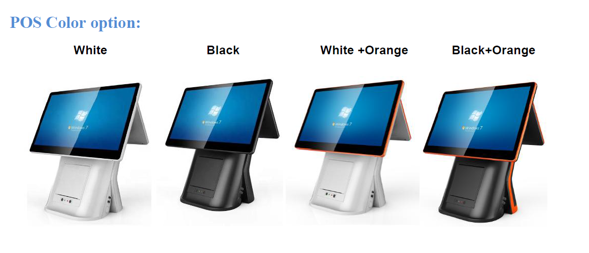 CARAVPOS - 15.6 inch 11.6 inch dual screen POS all in one built in 80mm ...