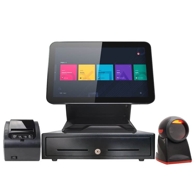 15.6 Inch touch complete pos system registratore di cassa design thermal  printer scanner pos system all-in-one More POS Termnial - CARAVPOS