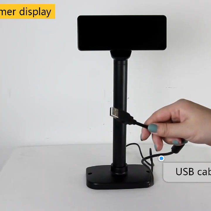Cable Display Pos CARAVPOS - USB or Serial Port VFD Pos Customer Pole Display with pole ...