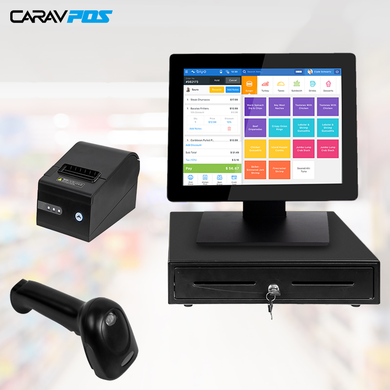 CARAVPOS - Restaurant Touch Screen Cash Register Machine Complete ...