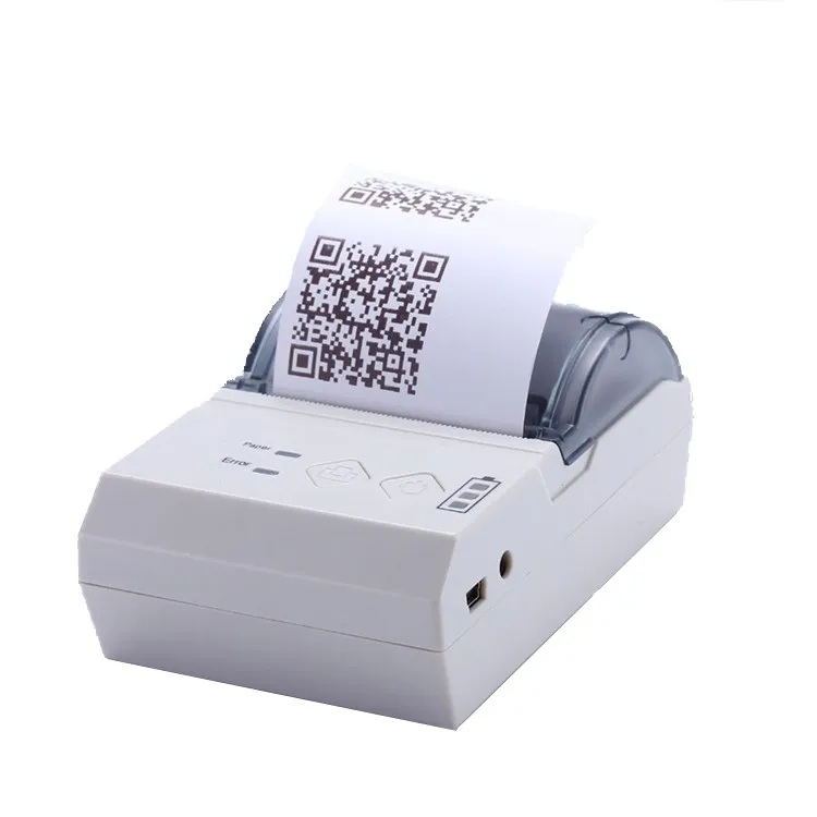 HOIN - 58 mm portátil Android USB WIFI precio barato Mini pequeña impresora  de imagen de código