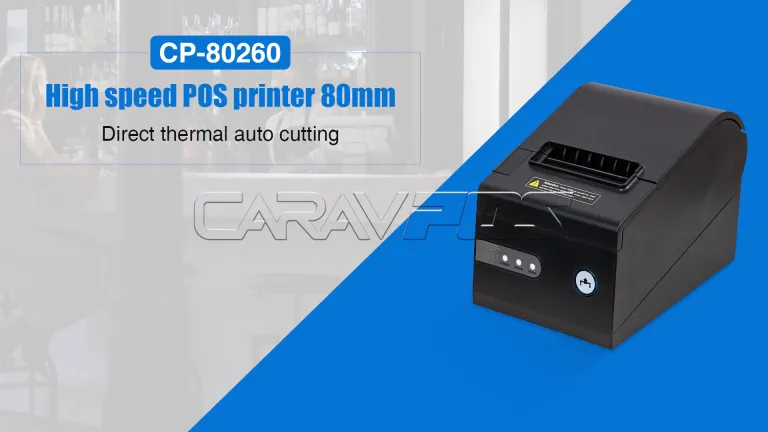 CARAVPOS - American 80mm multi language thermal bill result book printer  machine receipt Pos printer
