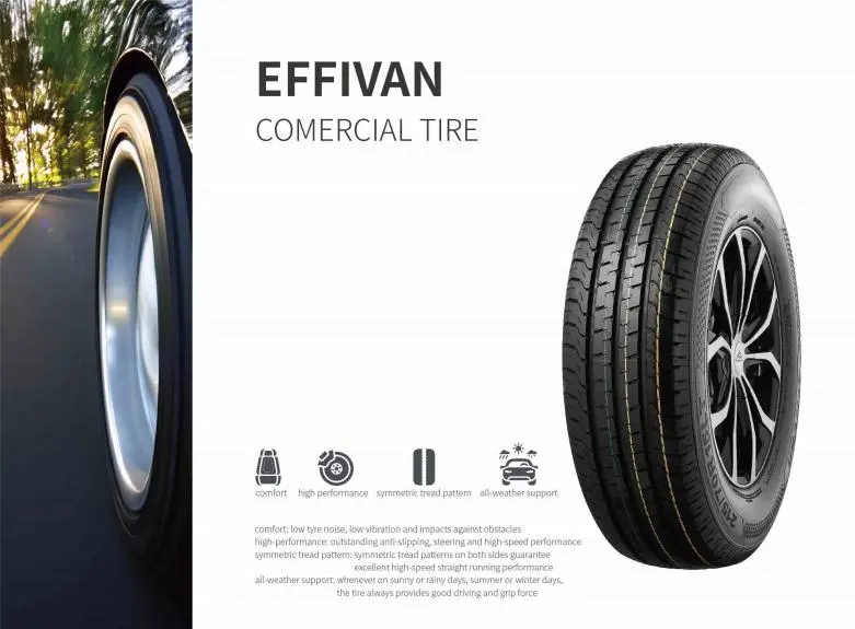 China PCR Commercial Van Tires Tubeless Radial SUV Tyres 195r15 195r14 185r14 165r14 175r13 Light Truck Not Used Effivan Effitrac High Quality with Cheap Price