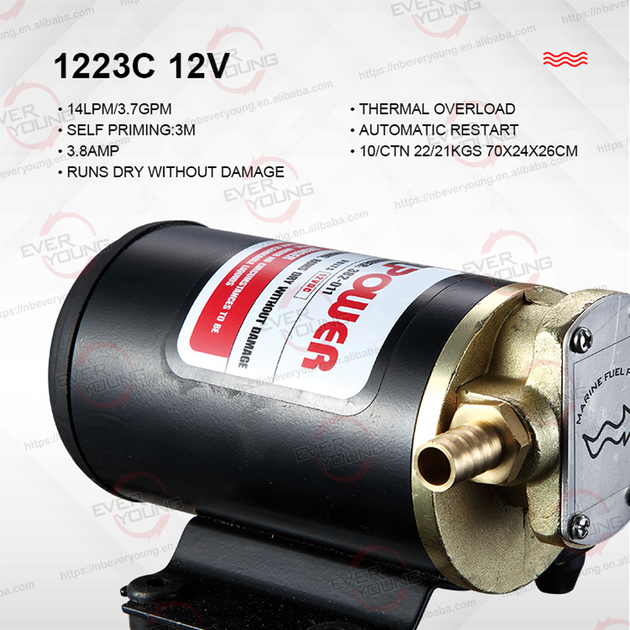 Oil transfer Pump 14L/min CE certification 12v gear pump transfer diesel