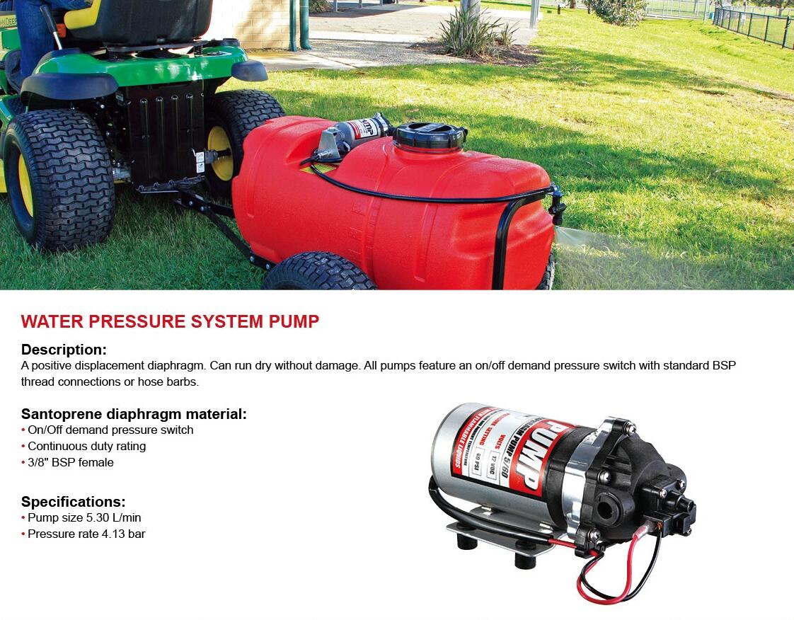 Electric Diaphragm Pump 12v 3/8" BSP female water pressure pump 5.3L/min DC booster pump