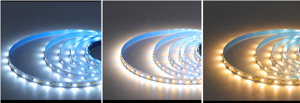 Super Bright CRI90 24v Cool To Warm CCT Tunable LED Tape 2700k to 6000k 5 Meters tunable flexible led strip