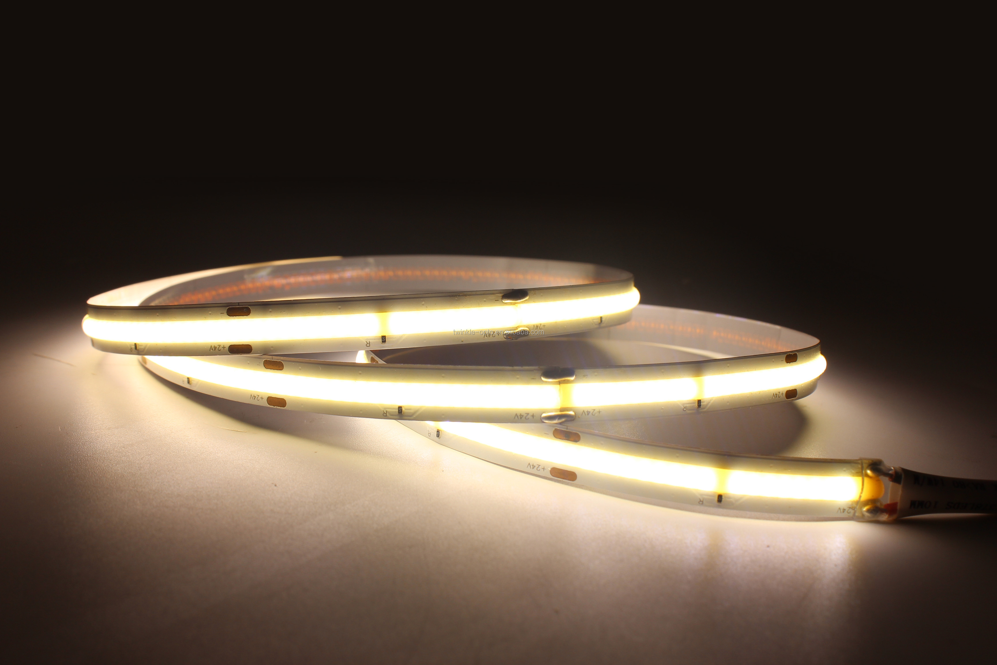 New Model High Density uniform illumination Flexible COB LED Strip light for decorate