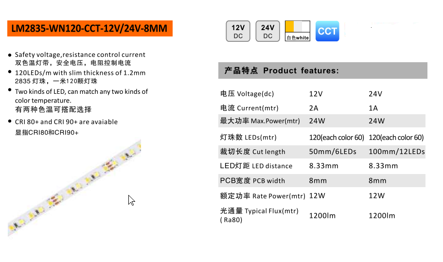 12V SMD LED Strip Light Waterproof SMD 2835 5050 2121 Flexible LED Strip Tape Ribbon