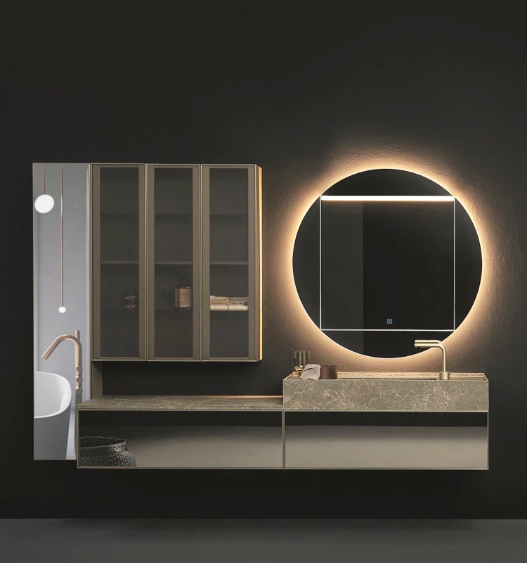 Baño de gama alta espejo inteligente Armario espejo cuadrado con luz LED -  China Espejo LED, espejo de baño