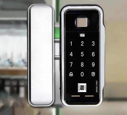 Fingerprint Smart Lock for Swing Frameless Glass Door