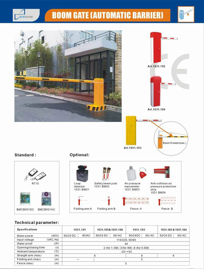 Boom Barrier, Automatic Barrier 1031.103