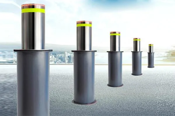 Automatic Bollard Barrier 220 mm, Stainless Steel Pillar, Hydraulic