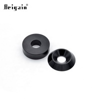 Aluminum Countersunk Washer 23mm O.D. fits 8mm M8 Flat Head Screw 10pcs (Black)