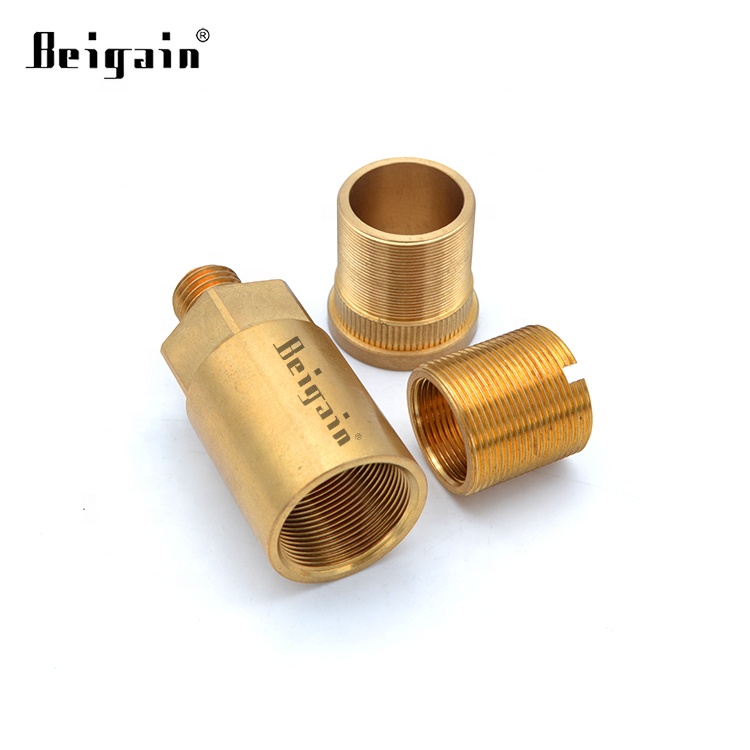 Factory Directly Custom Brass CNC Machining Turning Metal Parts  For Brass Wall Light Sleeve Brass  Fitting