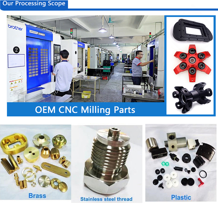 China Manufacturer Custom Anodized Aluminum CNC Milling spare parts for sewing machine