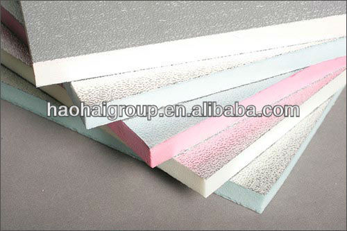 Pre Insulated Aluminium Foil Laminated Duct Panel PU PIR Phenolic Fireproof Foam Board