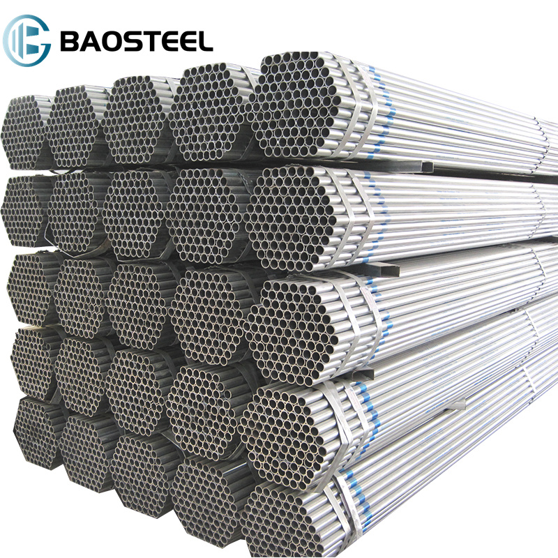 Baosteel - 40 мм железная оцинкованная труба для теплицы SCH10-XXS Стальная оцинкованная труба