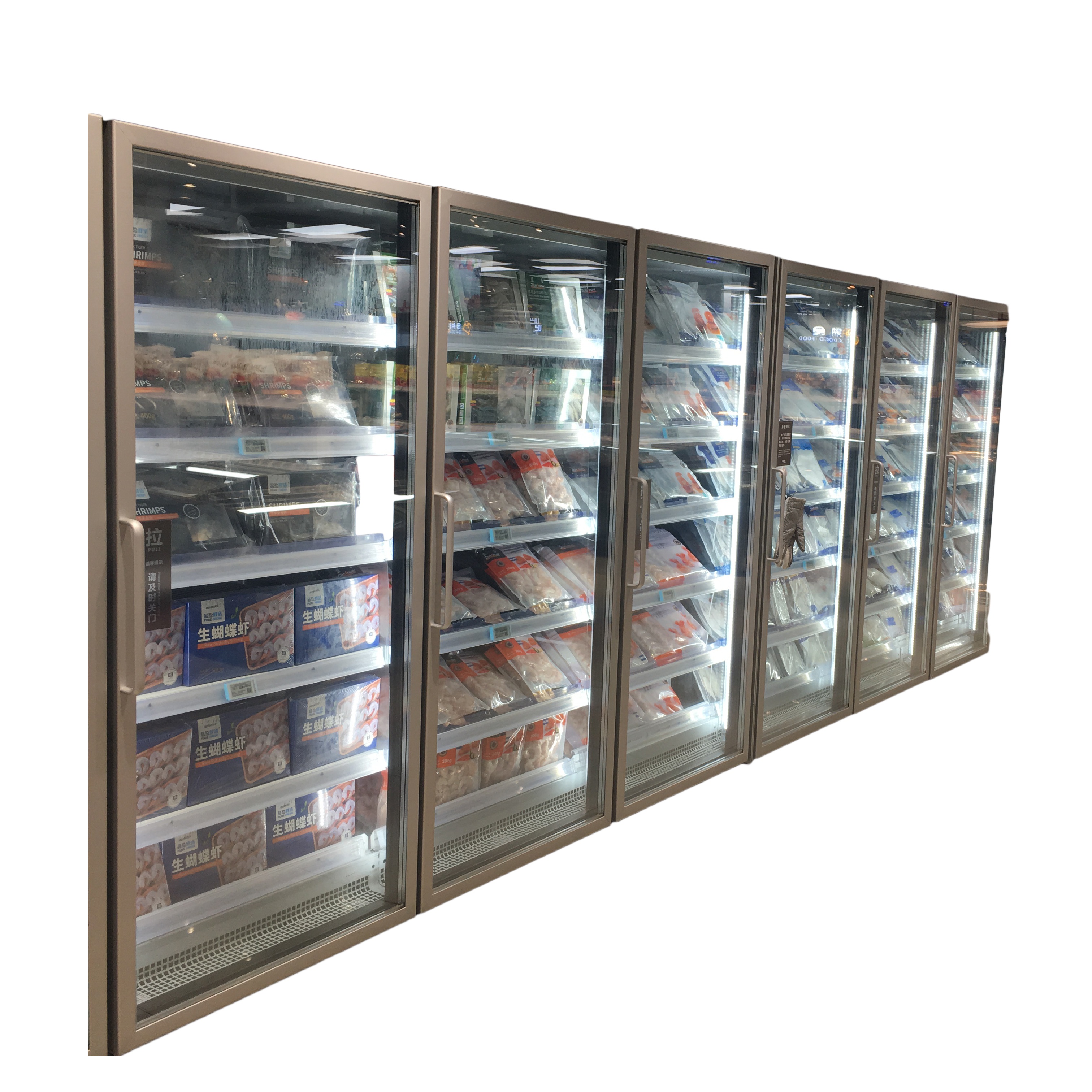 Walk in freezer glass door antiFrosted display cooler glass door