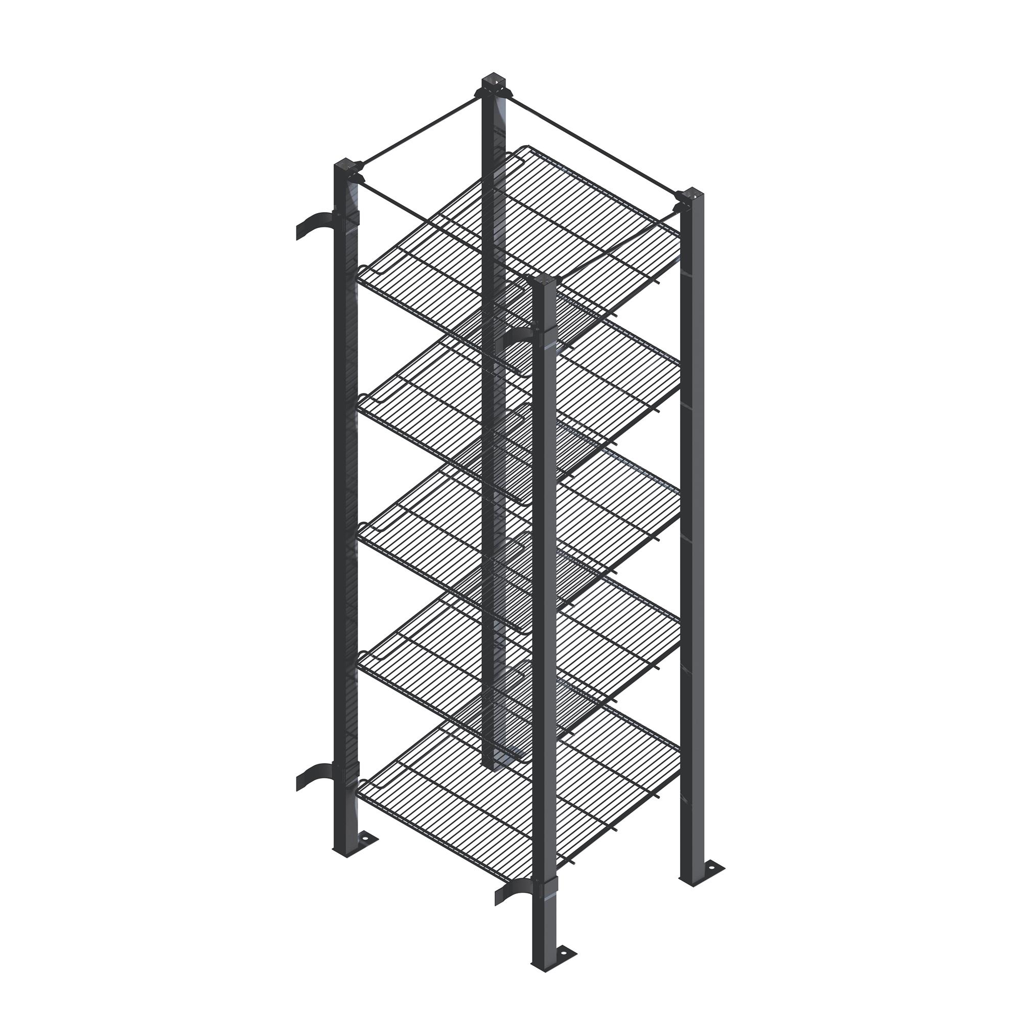 Refrigeration Equipment Shelving Shelf for glass door walk in cooler cold room shelving