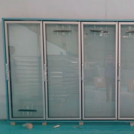 Refrigeration Equipment Glass doors for commercial freezers low-E double pane tempered thermal glass door for Shandong, China