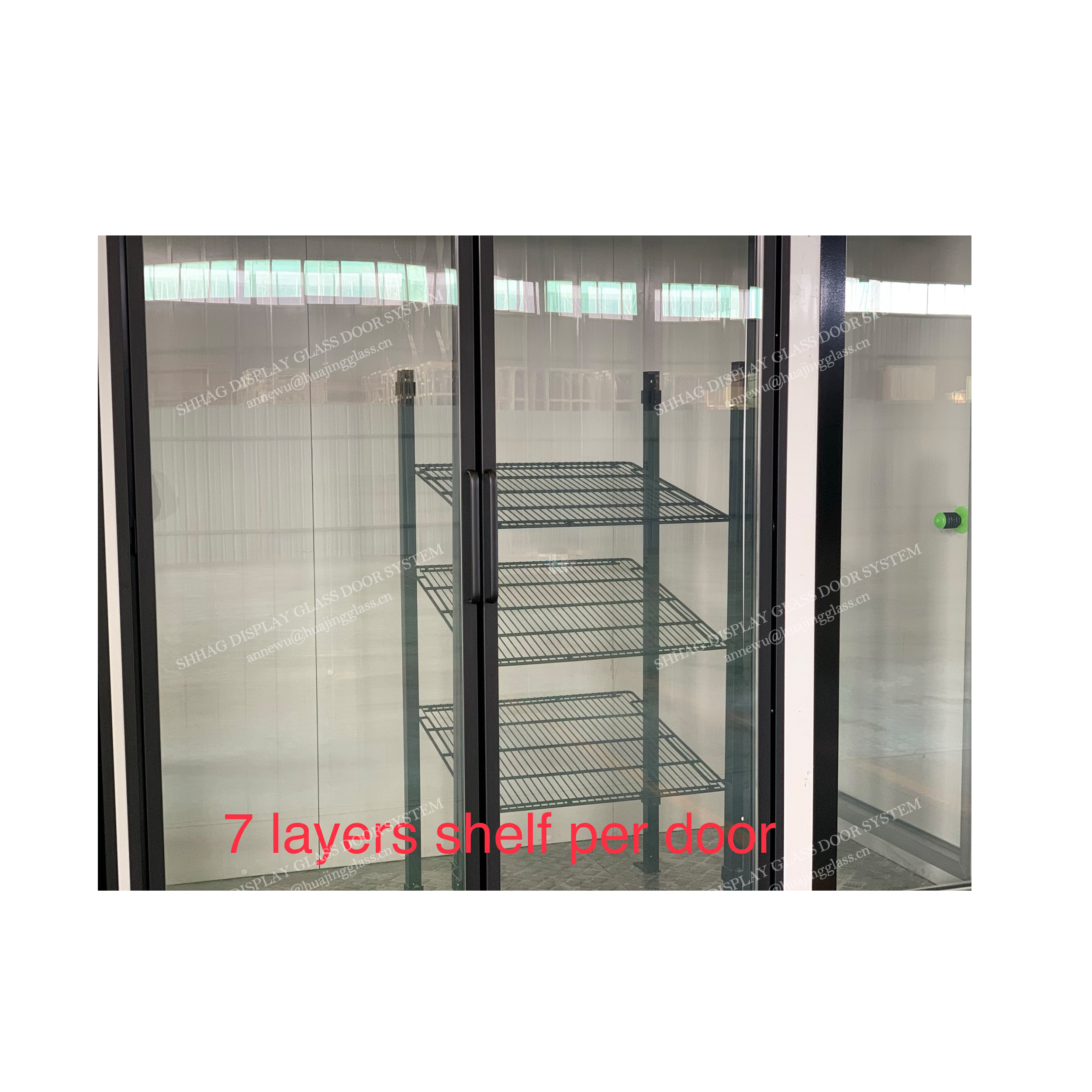 SHHAG Cooler and Freezer Glass Door Cold Room for Walkin Cooler Walk