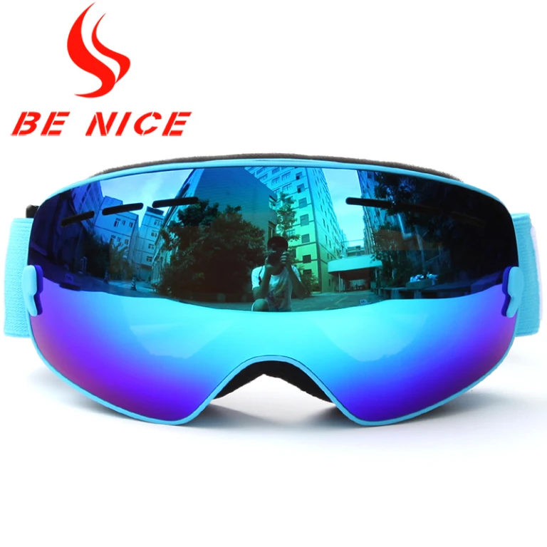 Hubo Sport Occhiali Da Sci E Snowboard – Anti-appannamento, Protezione UV 100%, Design OTG Per Porta Occhiali - 2