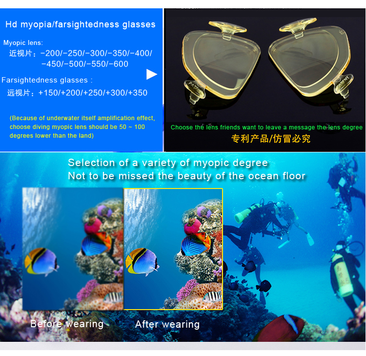 Whale MK-2600 cost-effective wide range diving mask tempered mirror glass double lens strong texture diving goggles