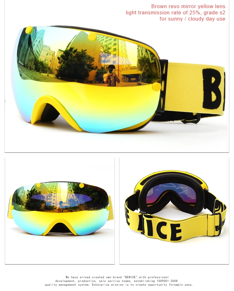 Heron Bianco con Clip Ottico, Maschera da Sci Graduabile | Pleyers