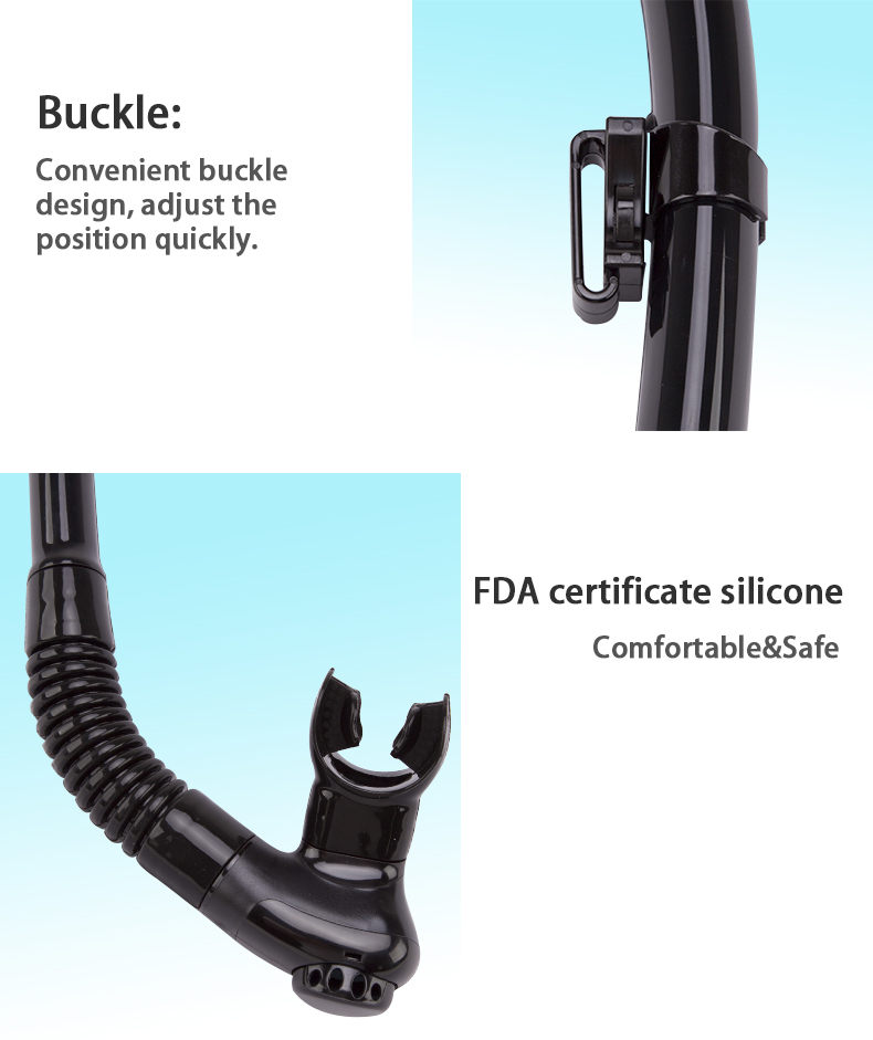 Whale SK-900 one way purge valve swimming training snorkel back exhaust easy to carry diving equipment