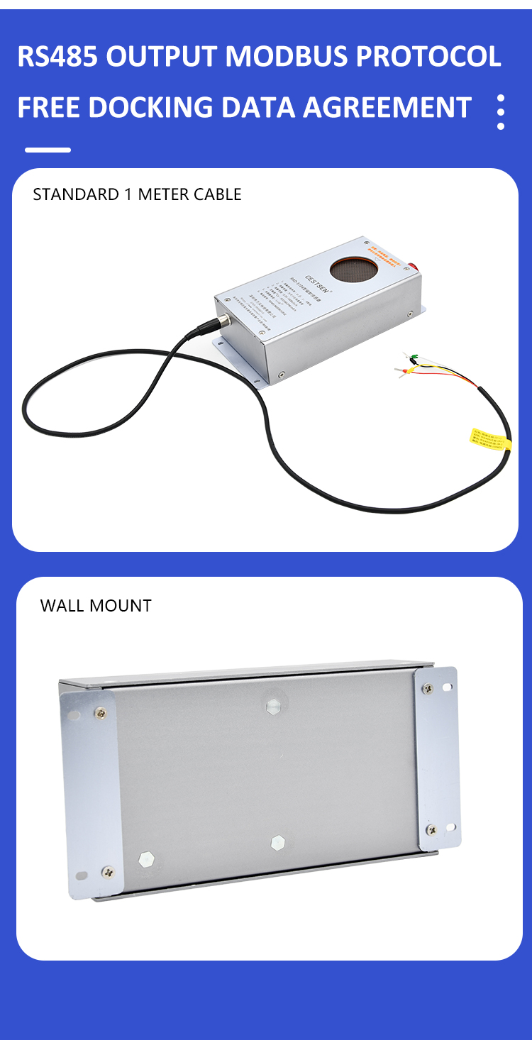 RS485 output mica geiger counter RAD-S104 radiation sensor Nuclear radiation sensor - Technical Support - 1 RS485 output mica geiger counter RAD-S104 radiation sensor