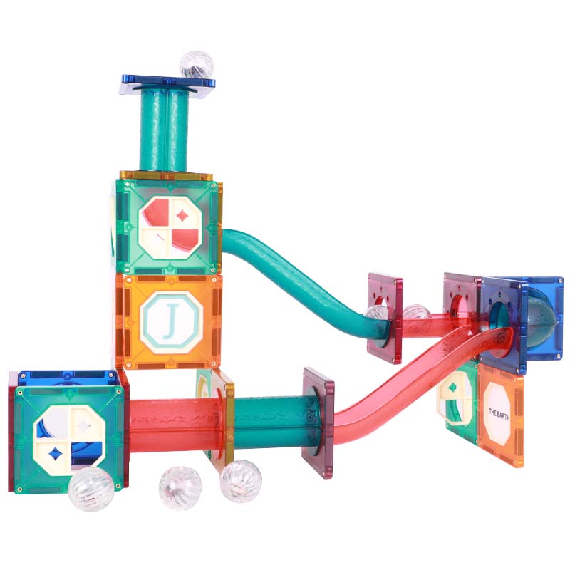 Giromag - 37pc Stem 3D Puzzle diy playmags bloques magnéticos juego de  fichas de construcción para niños conectores educativos juguetes y juegos  para bebés Serie Marble run