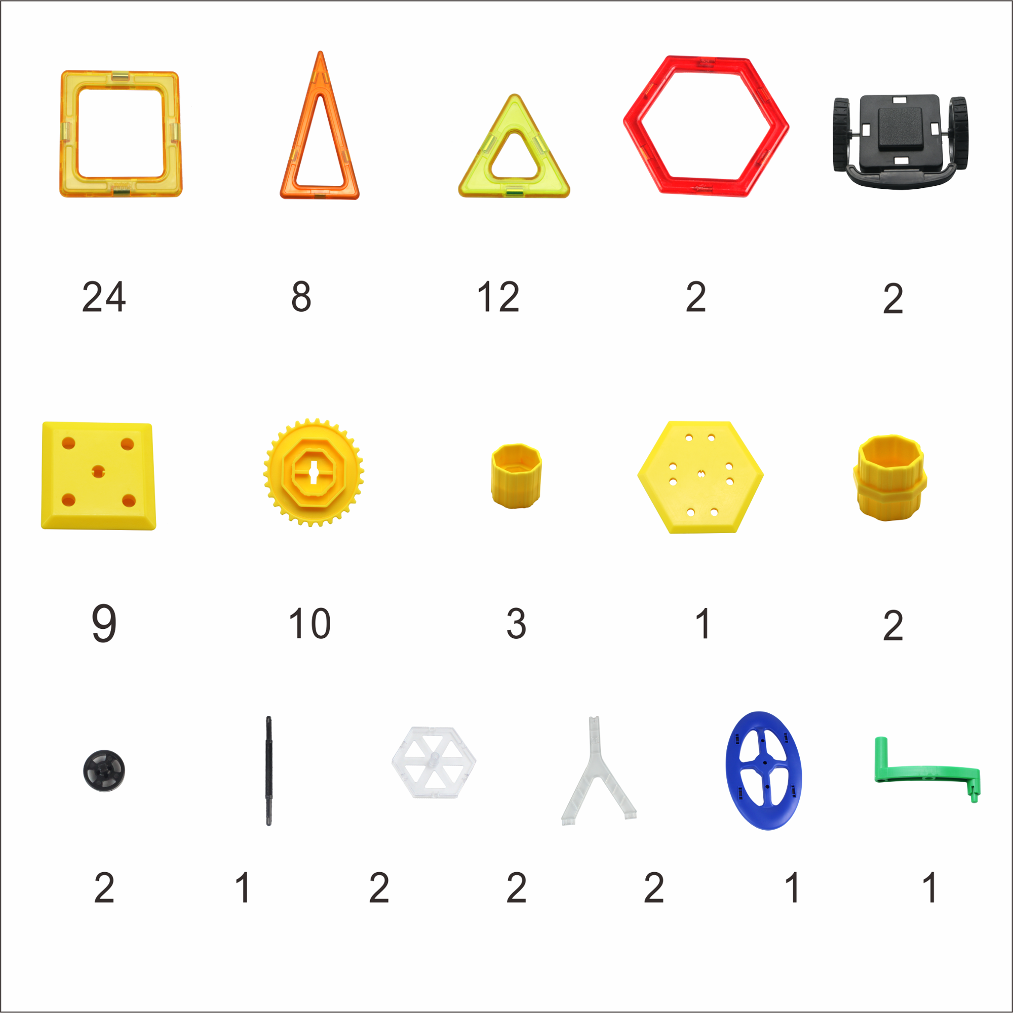 Amazon hot sell EN71 and ASTM-963 Certificate ABS plastic magnetic building tiles 3D DIY blocks set toys for kids