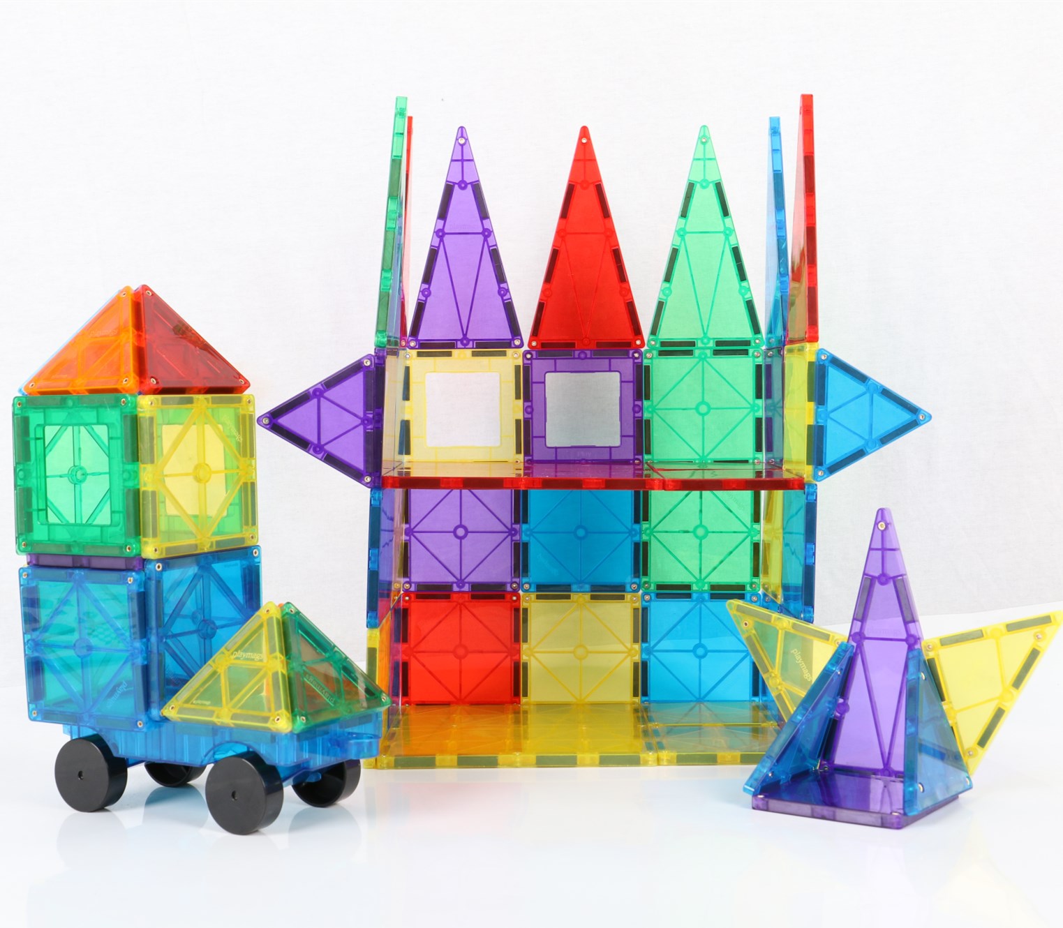 GIROMAG Magnet Building Blocks Tiles Toy Building Blocks Set Construction Playboards Clear Magnetic 3D Other Educational Toys