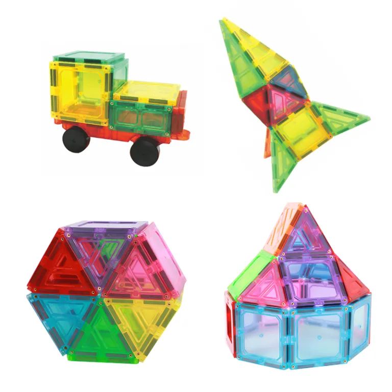 Giromag-fábrica de juguetes, 40 piezas, bloques de construcción magnéticos,  juguetes, imanes educativos para niños, azulejos