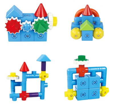 49pcs High Quality Plastic Creative Connecting Magnetic Building Block magnet block set toy for kids educational DIY toys