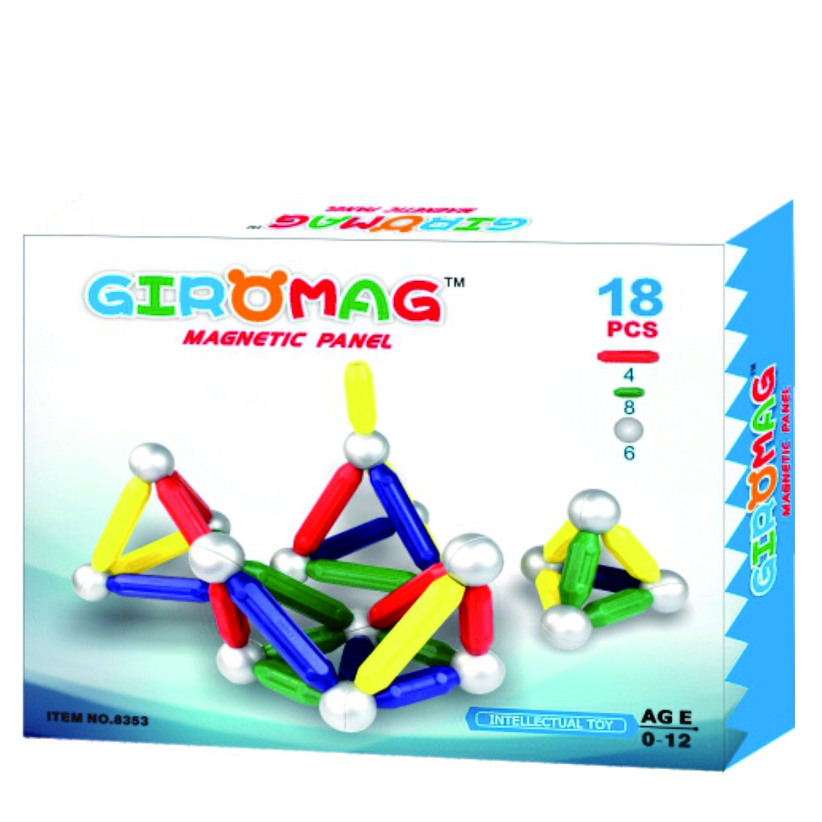 36pcs Magnet Construction Set Magnetic Stick and Balls Block fidget toy set Brain Training and Stem Learning Game Set