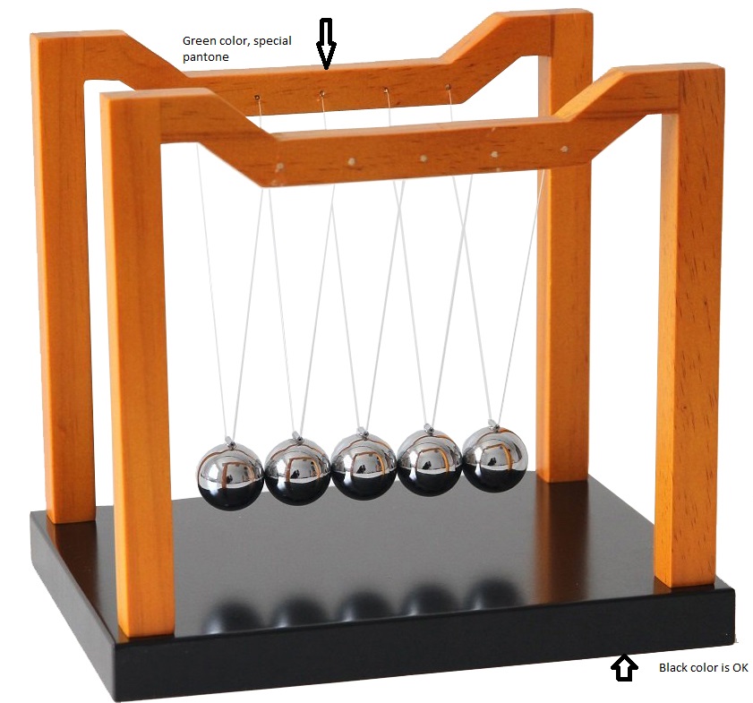 Wholesale Magic Science Physics Experiment Balance Ball Swinging Spheres Newtons Cradle with Wooden Base Other Educational Toys