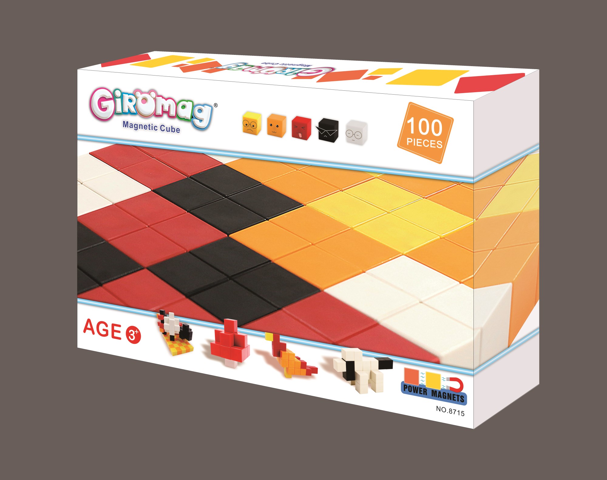 40 magnetic blocks Children's Magnetic Building Kits 3D magnetic Cube Autism Toys Montessori Magnet toys