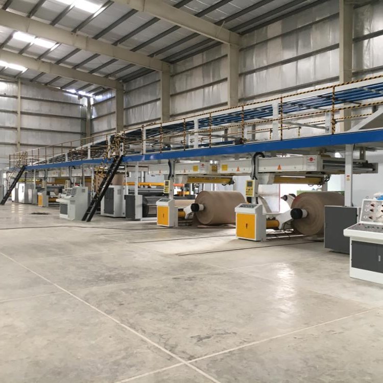corrugated cardboard carton box making machine Carton corrugated cardboard production line 3/5/7 ply corrugated board production line