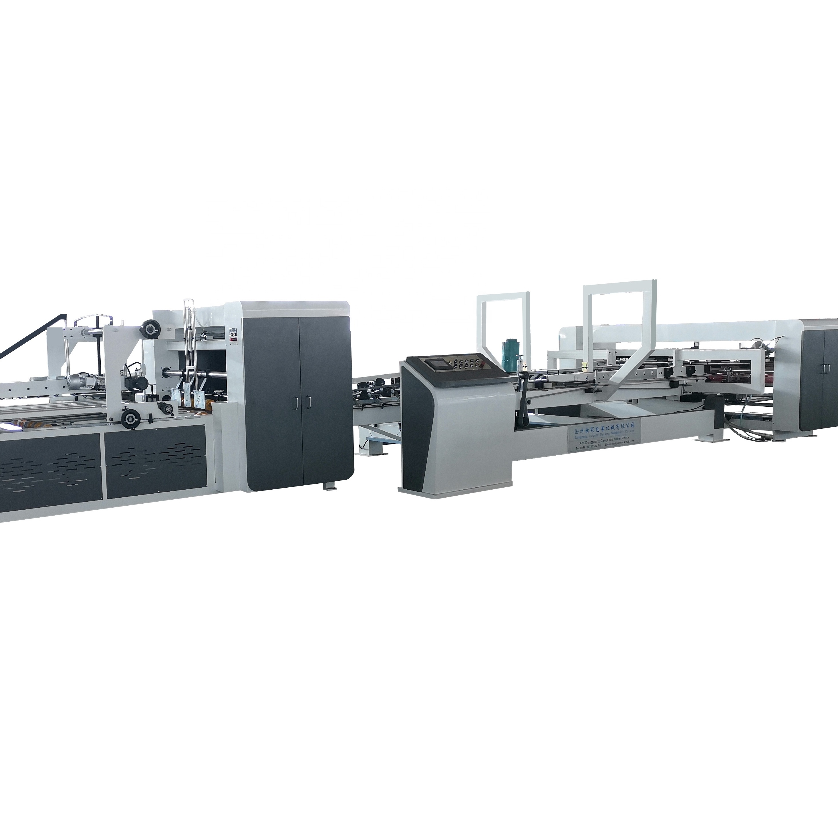 automatic carton box corrugated paperboard folder gluer machine folder gluer machine