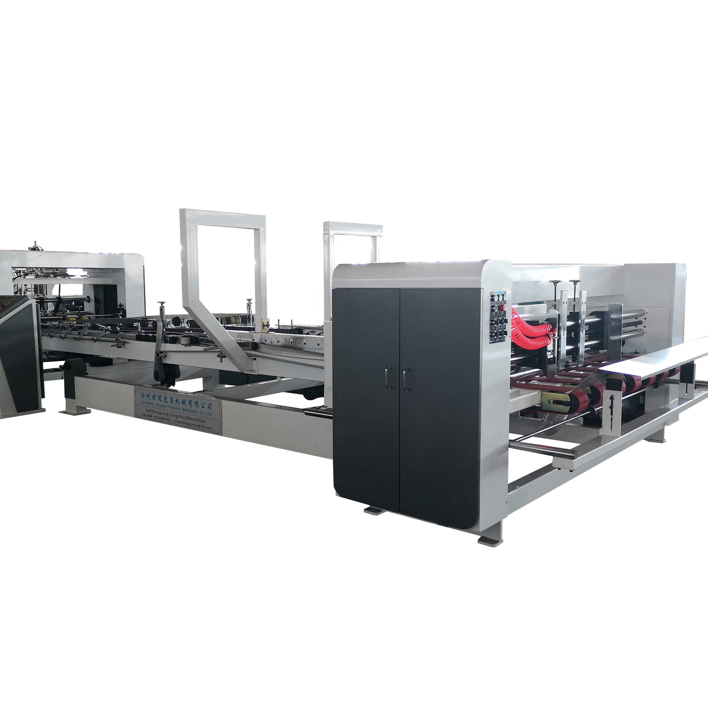 Manufacturer automatic corrugated box folder gluer machine folder gluer machine